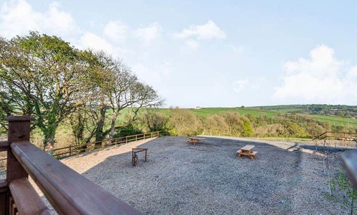 View from decking